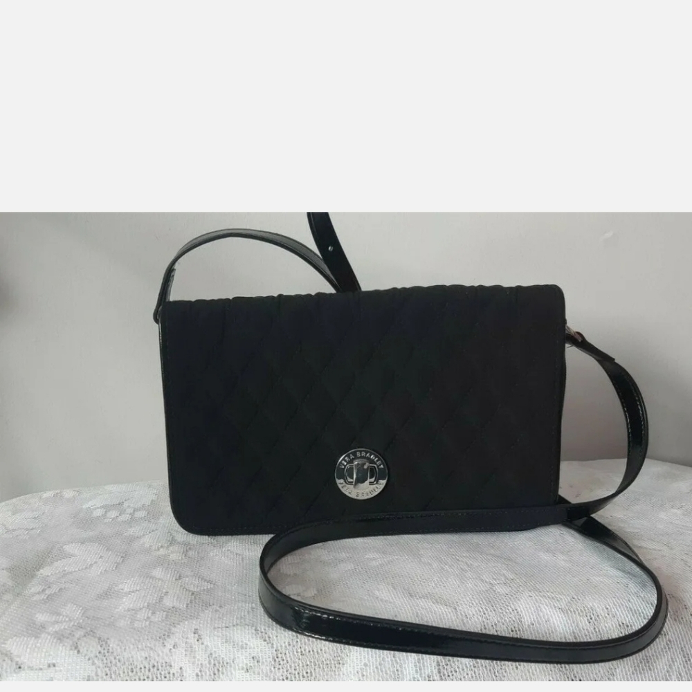 Vera Bradley Black Quilted Crossbody Bag